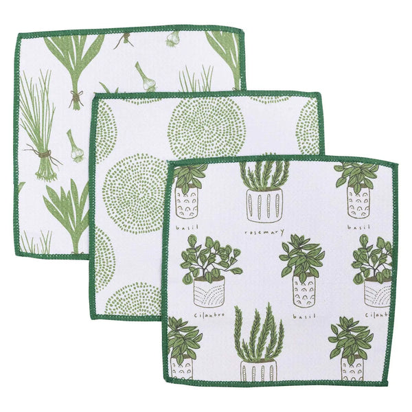 Herbs Dish Cloths Set