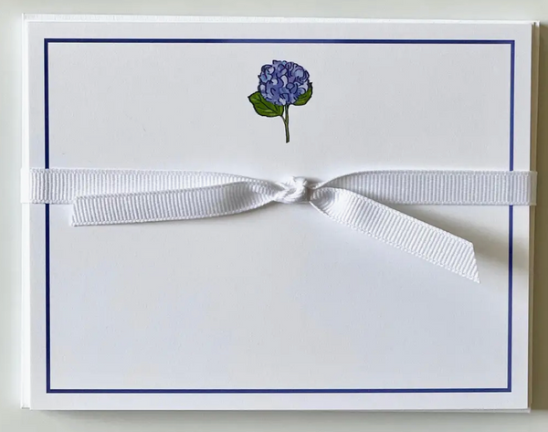 Blue Hydrangea Flat Notecards