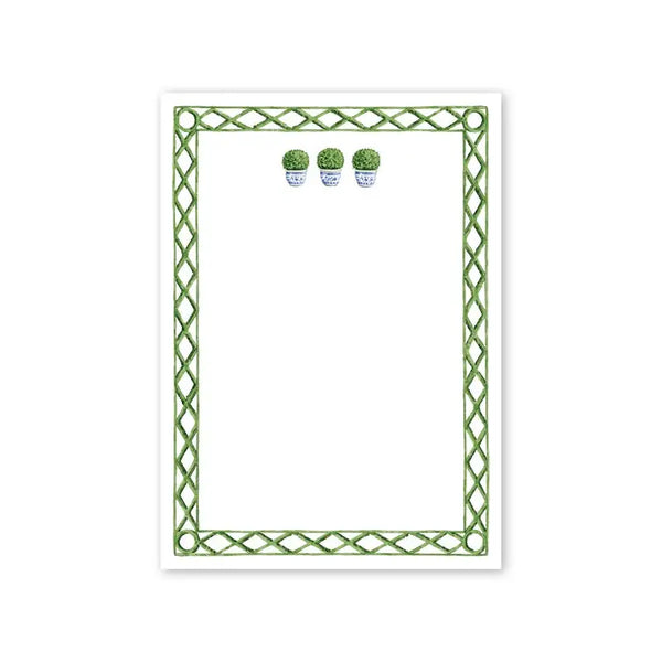 Poolside Topiary Notepad