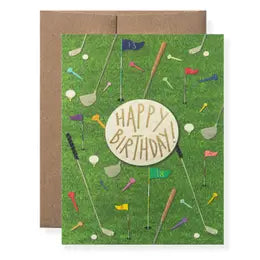 Golf Birthday Greeting Card