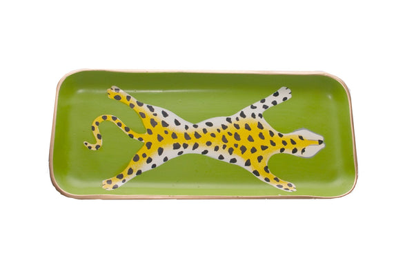 Green Leopard Small Tray
