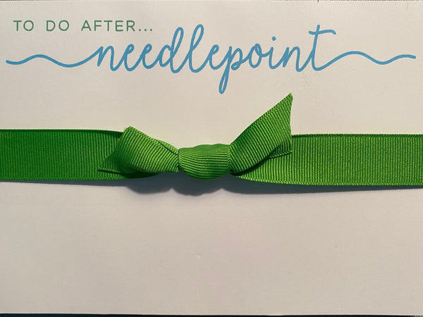 To Do After Needlepoint Notepad