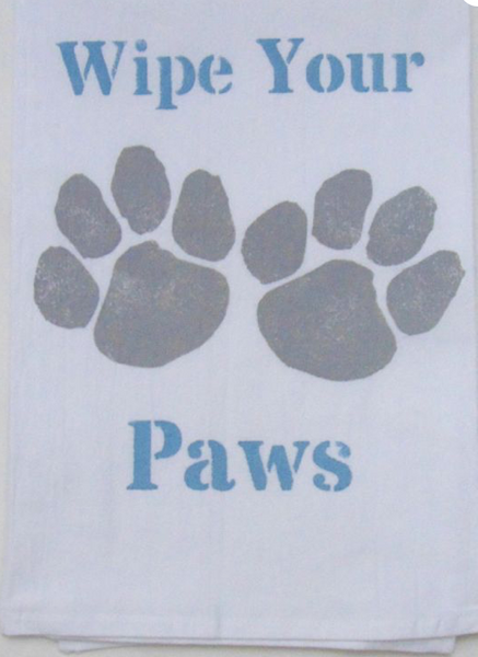 Wipe Your Paws Kitchen Towel