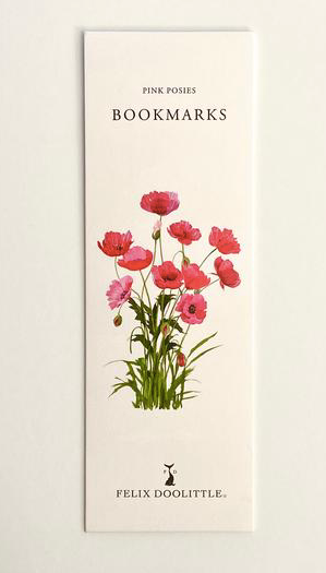 Pink Posies Bookmark Set