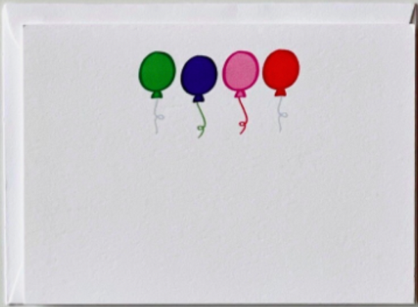 Balloons Gift Enclosure Card Set