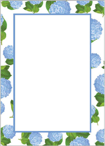 Hydrangeas Pattern Notepad