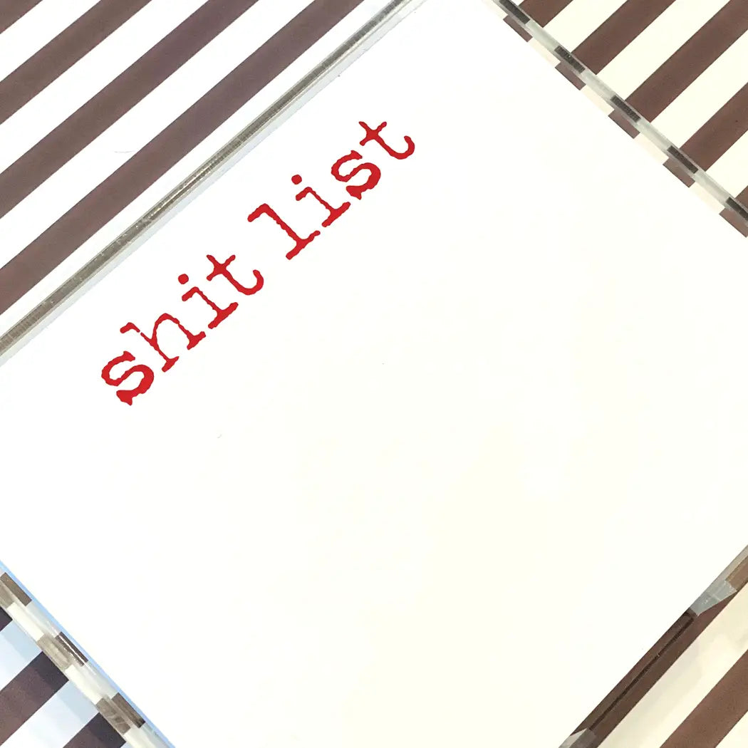 Shit List Large Notepad