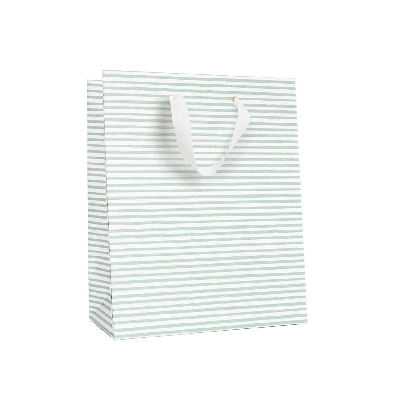 Green Painted Stripe Gift Bag