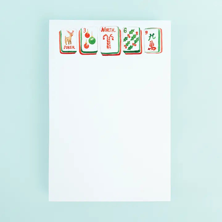 Holiday Mahjong Notepad
