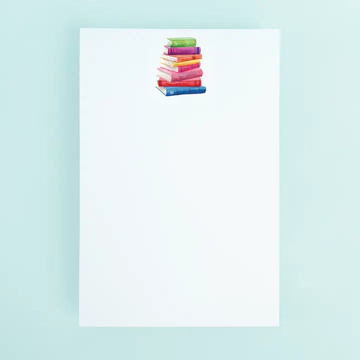 Pastel Book Stack Notepad