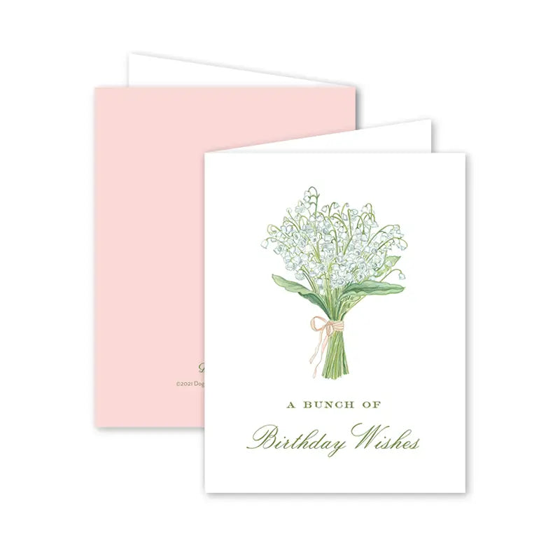 Lily of the Valley Birthday Greeting Card