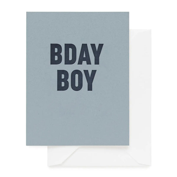 Blue B'day Boy Greeting Card