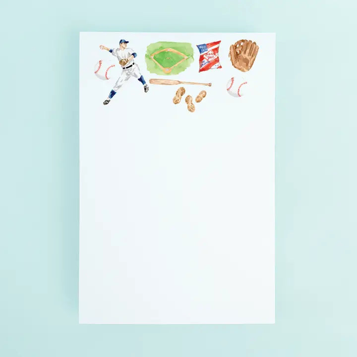 Baseball Pattern Notepad
