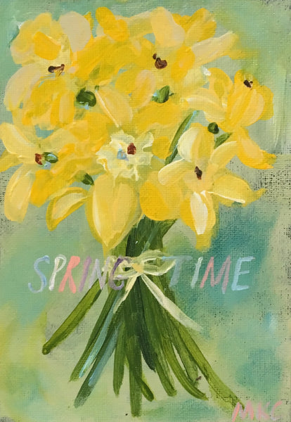 Springtime Daffodils Greeting Card