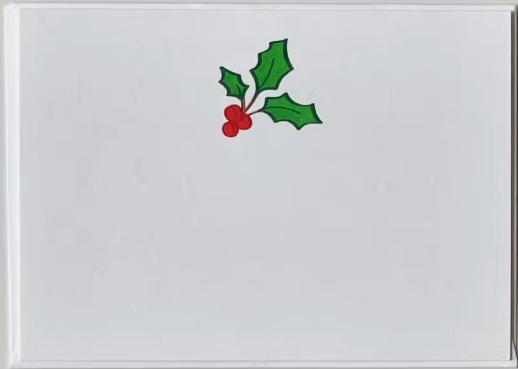 Holly Bunch Gift Enclosure Cards