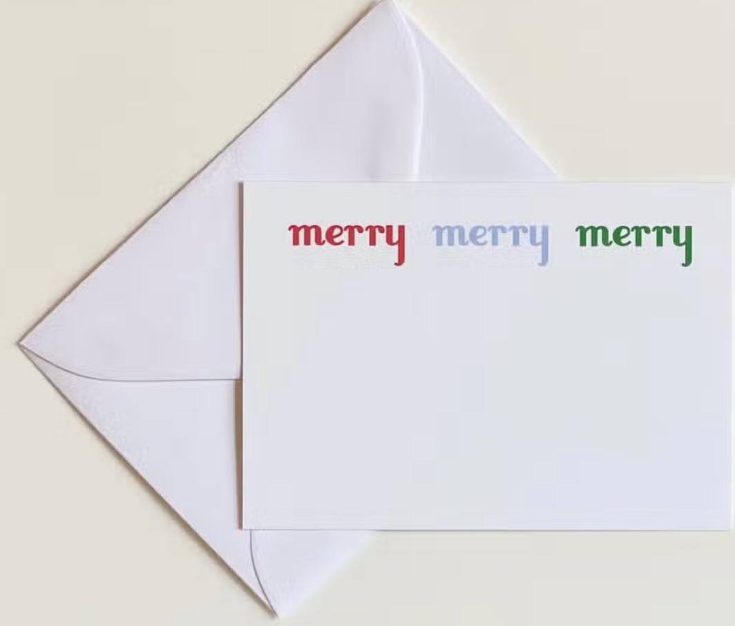 Merry Merry Merry Gift Enclosure Cards