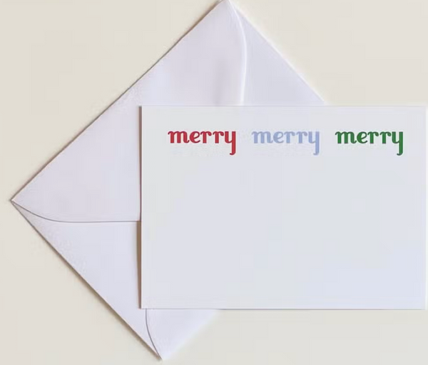 Merry Merry Merry Gift Enclosure Cards
