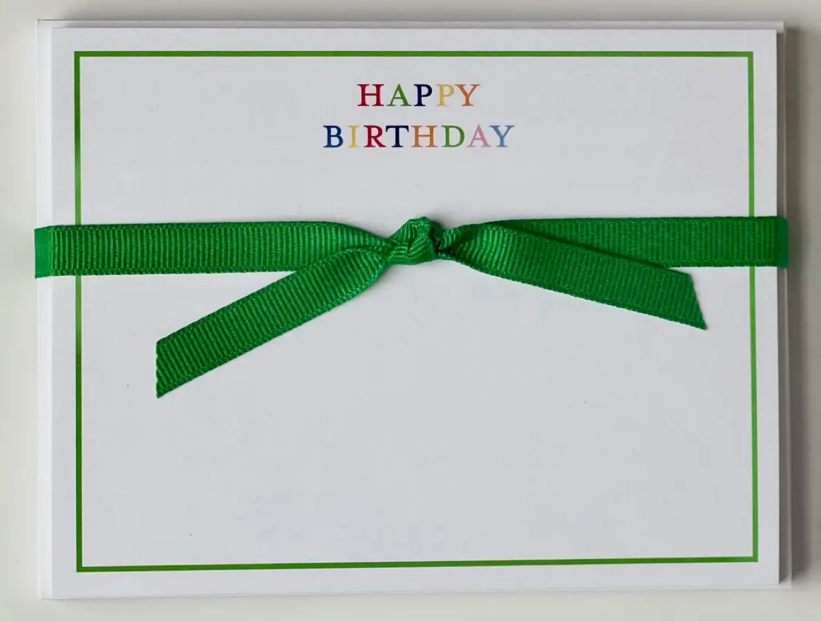 Happy Birthday Flat Notecards