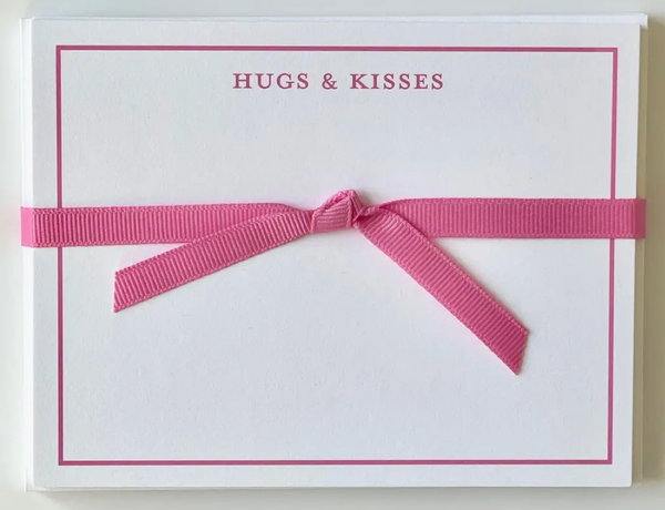 Hugs and Kisses Flat Notecards