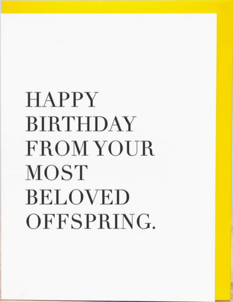 Beloved Offspring Birthday Greeting Card