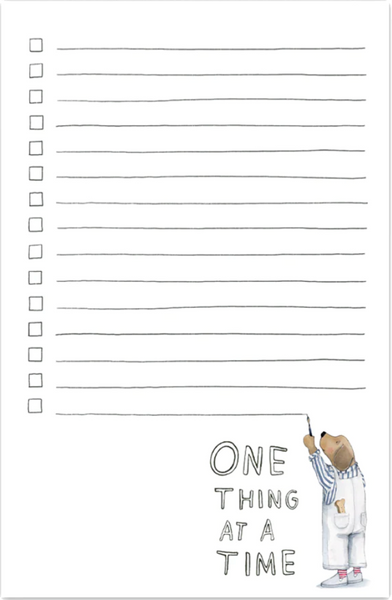 One Thing At A Time Notepad
