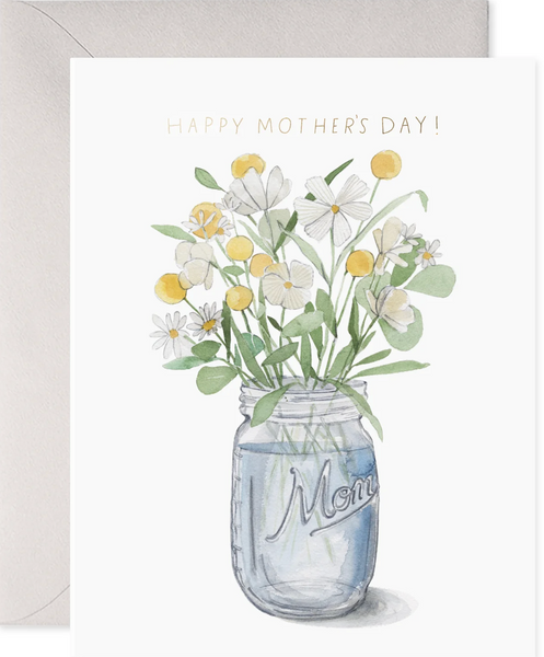 Mason Jar Mother's Day Greeting Card