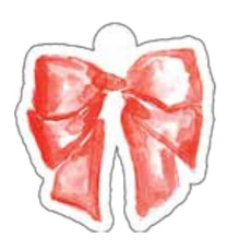 Diecut Bow Holiday Gift Tags