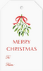 Isla Bahia Mistletoe Christmas Gift Tags