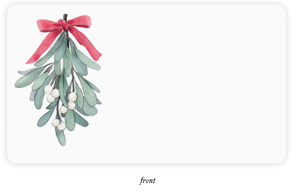 Mistletoe Christmas Little Notes