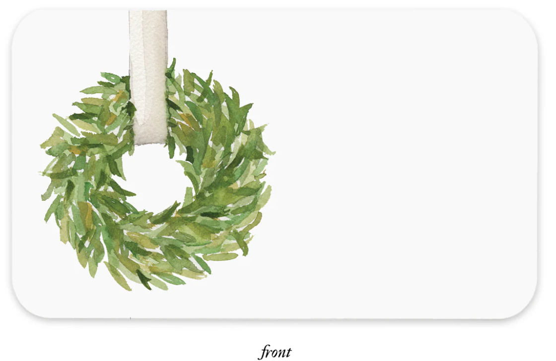 Classic Christmas Wreath Little Notes