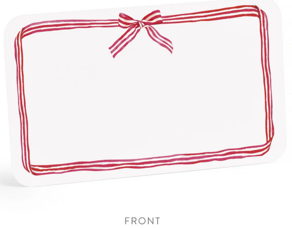 Red Ribbon Candy Holiday Little Notes