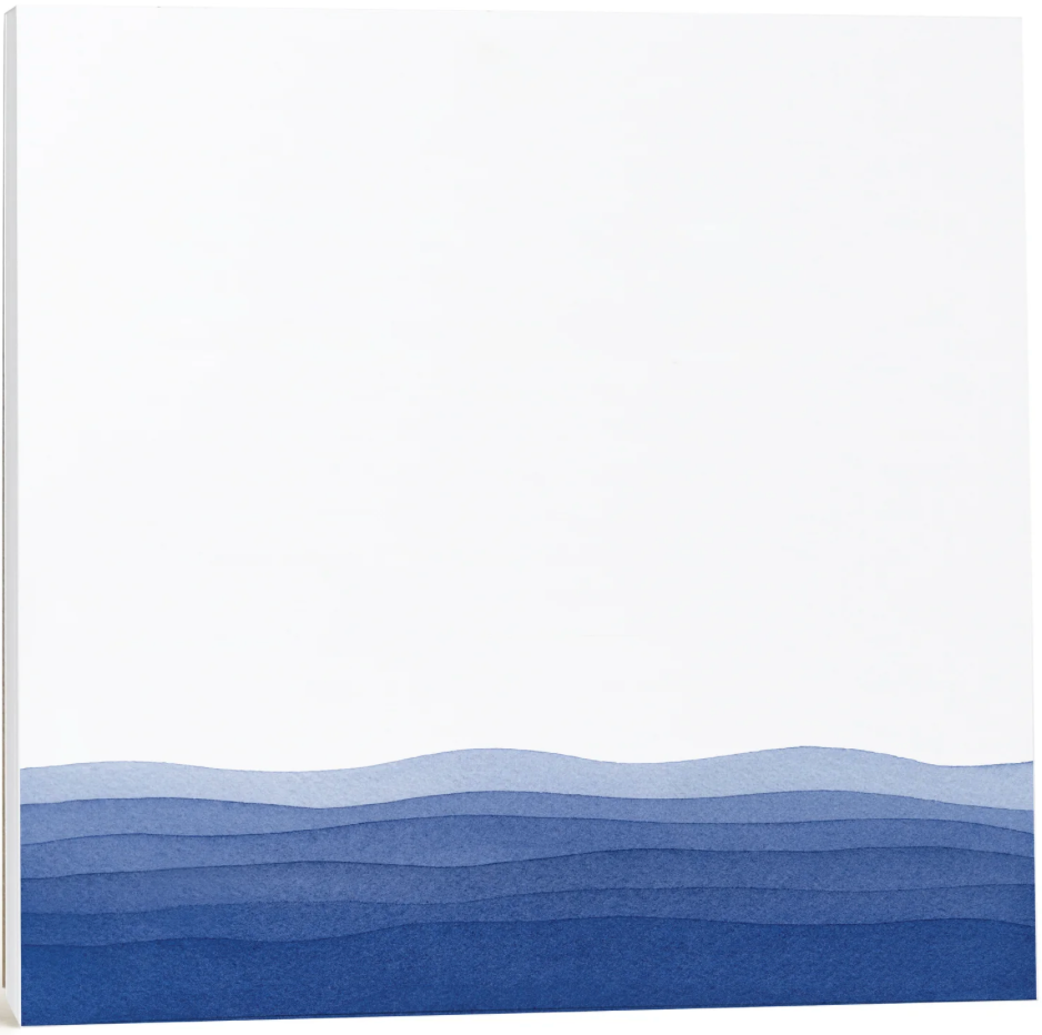 Blue Waves Desk Notepad