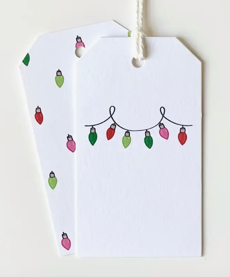 Christmas Lights Gift Tags