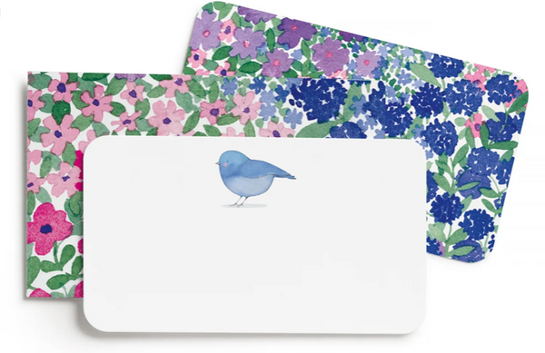 Birdie Little Notes With Floral Envelopes Duo Set