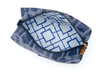Navy Buckle Barrel Bag