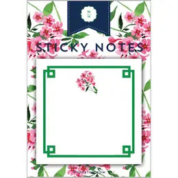 Pink Flowers Sticky Notes