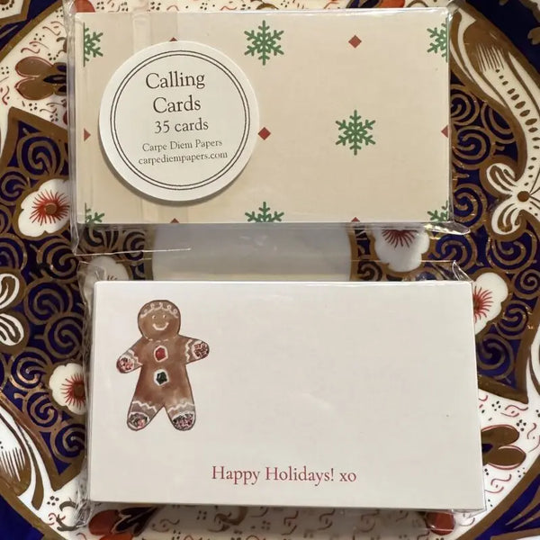 Gingerbread Holiday Calling Cards