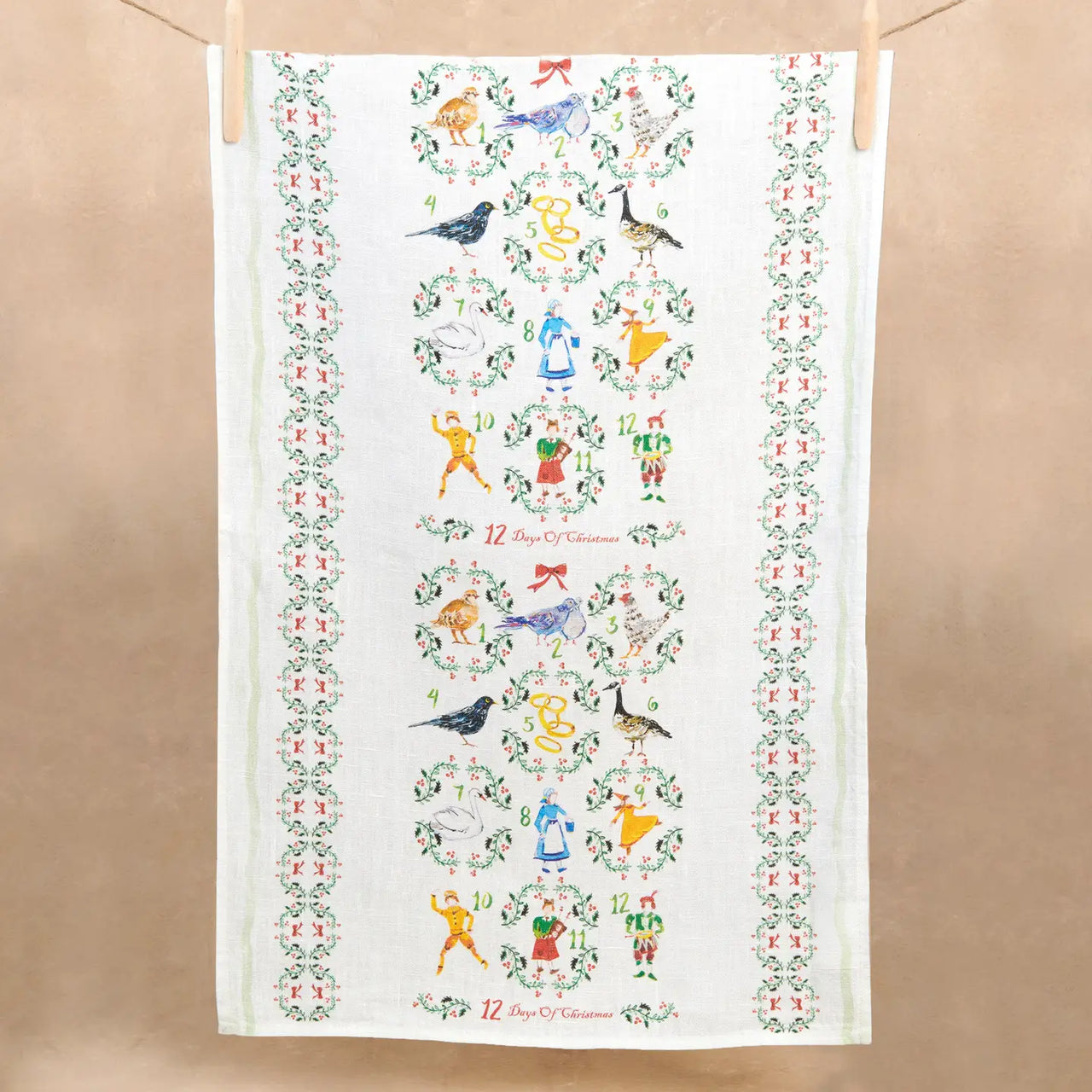 12 Days of Christmas Kitchen Towel