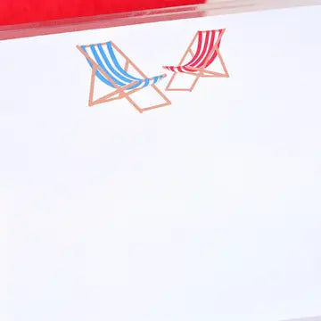 Beach Chairs Large Notepad