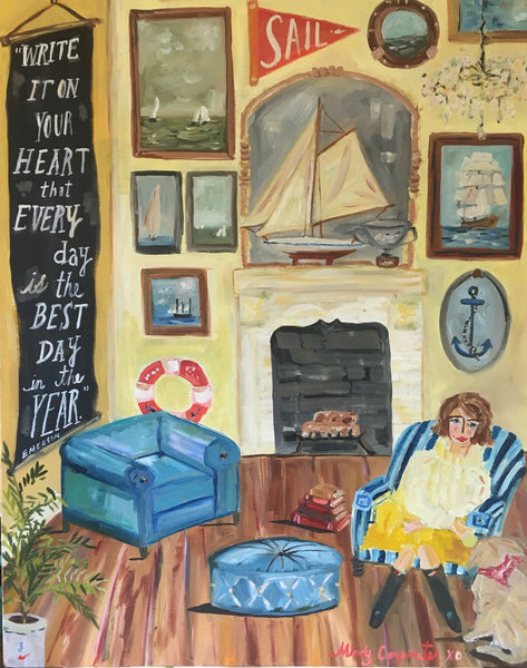 Nautical Parlor Greeting Card