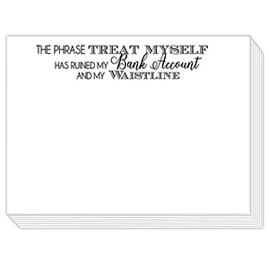 Phrase Treat Myself Mini Slab Notepad