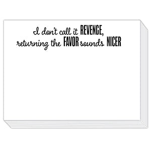 I Don't Call It Revenge Mini Slab Notepad