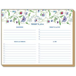 Mixed Floral Blue Luxe Planner