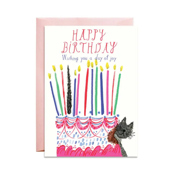 The Kitty Ate My Cake Birthday Greeting Card