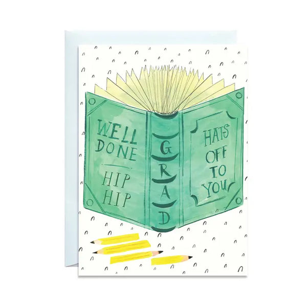 Crack the Book Graduation Greeting Card