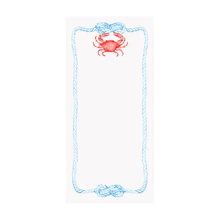 Red Crab Nautical Notepad