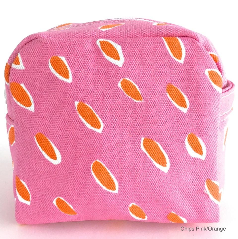 Pink and Orange Small Cosmetic Bag