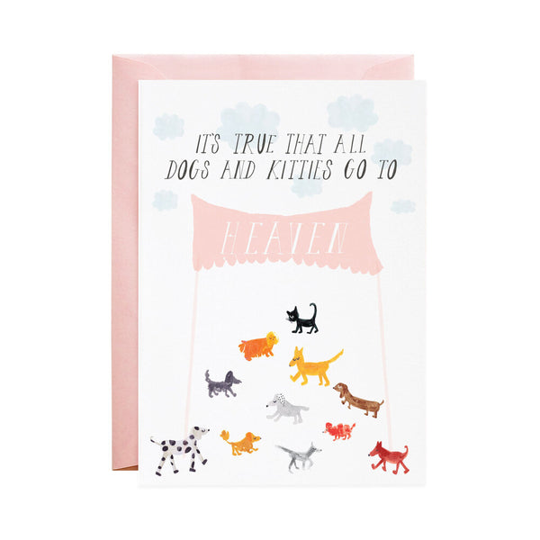 Doggies In Heaven Greeting Card