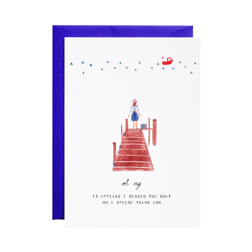 Missed the Boat Greeting Card