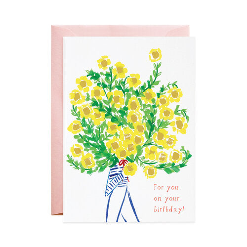 The Biggest Bouquet On Your Birthday Greeting Card